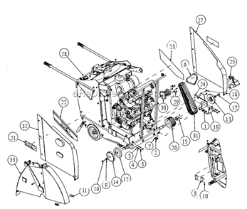 Page A Diagram and Parts List for MK-4036KB  MK Diamond Concrete Saw